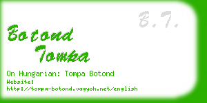 botond tompa business card